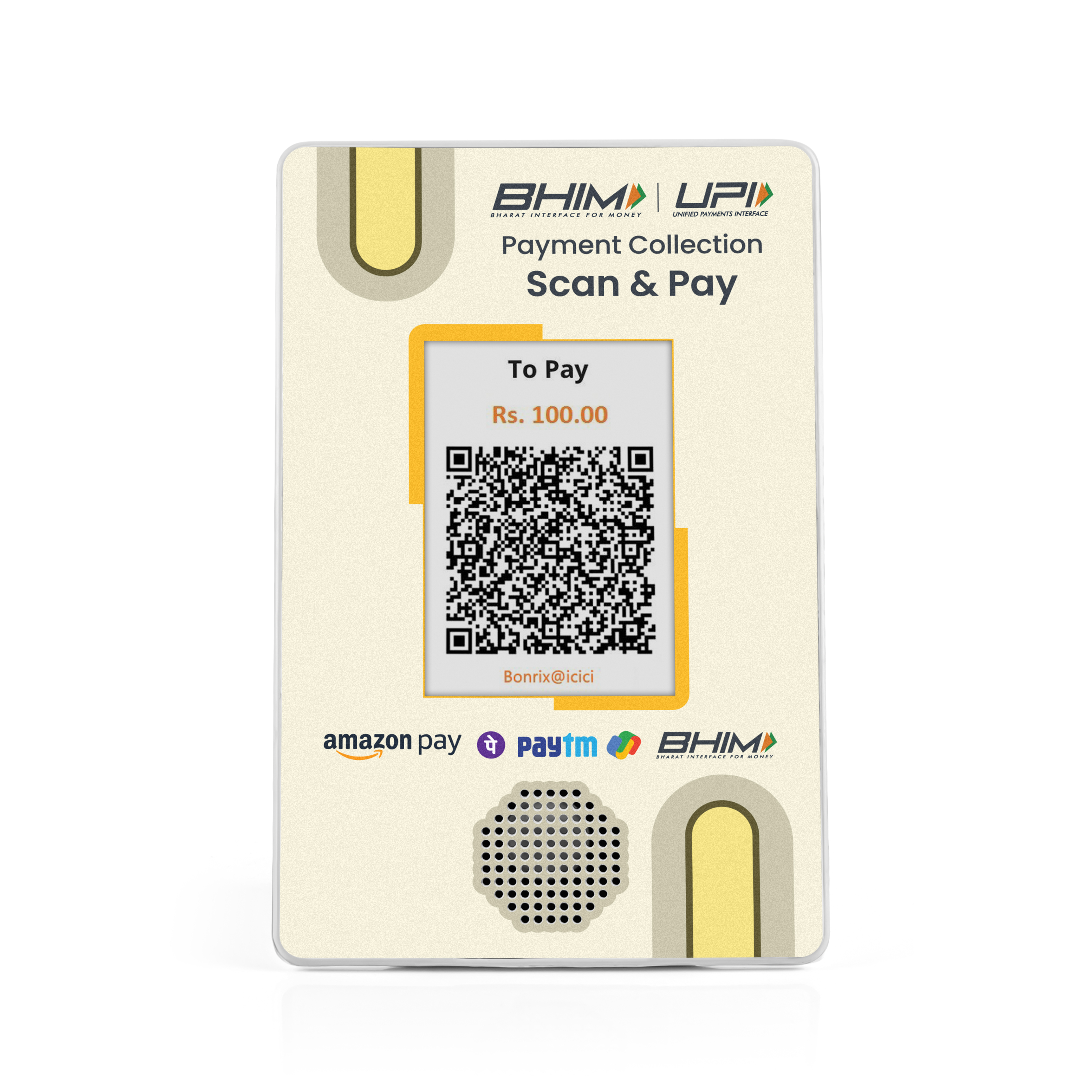 USB QR display with 2-meter Type-A cable for seamless connection DQR-222