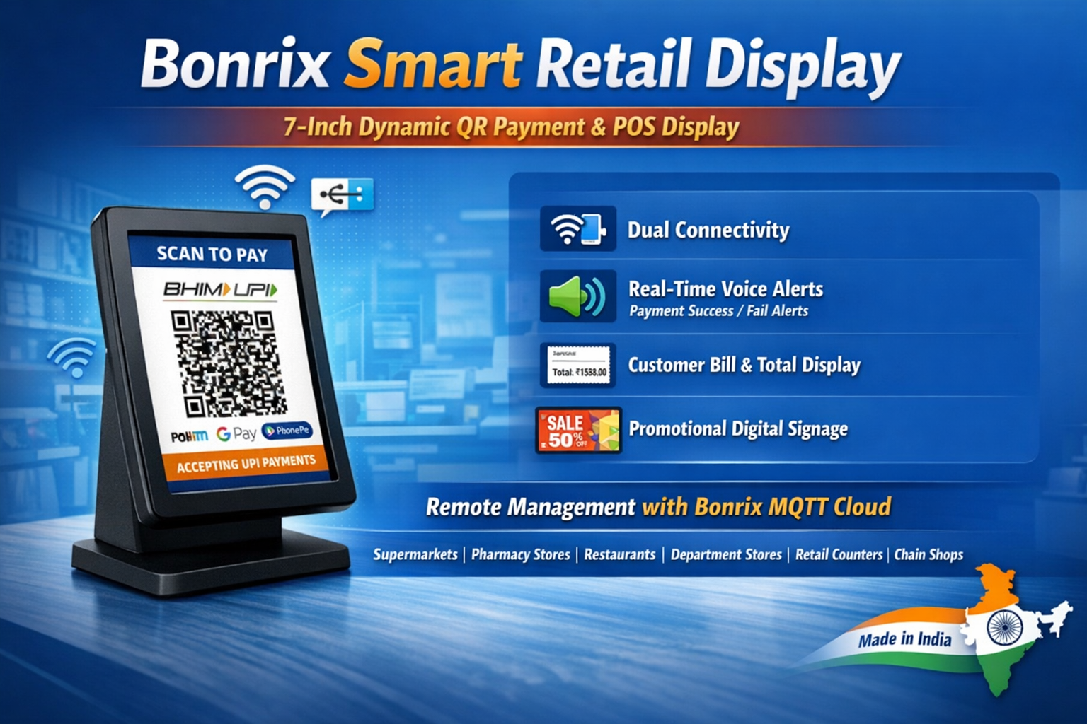 Modern Smart Retail Payment Terminal
